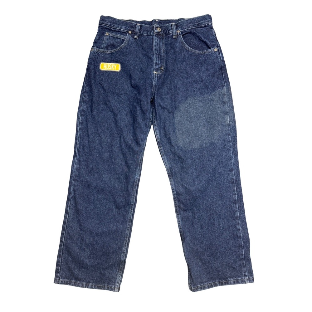 Wrangler Five Star Premium Loose Fit Jeans 16 Husky Blue 955HUDR Adjustable